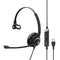 EPOS SENNHEISER SC 230 USB MS II SINGLE-SIDED Business Headset - BLACK - Like New