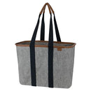CLEVERMADE COLLAPSIBLE LUXE TOTE HEATHER GRAY/BLACK 20L 5 GAL STRUCTURED TOTE - Like New