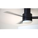 HUNTER GILMOUR 52" 3 BLADE INDOOR/OUTDOOR LED CEILING FAN - BLACK - Like New