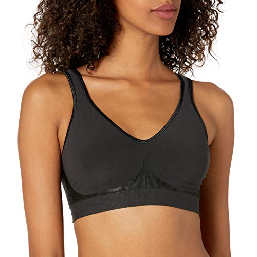 DF3484 BALI WOMEN COMFORT REVOLUTION WIRELESS BRA WOMEN 2XL BLACK - Brand New