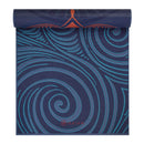 GAIAM REVERSIBLE YOGA MAT - (6MM) - TEAL MANDALA MANTRA - Like New