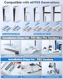 OIVO PS5/SLIM/PRO STAND AND COOLING STATION WITH LED CONTROLLER CHARGING STATION - Brand New