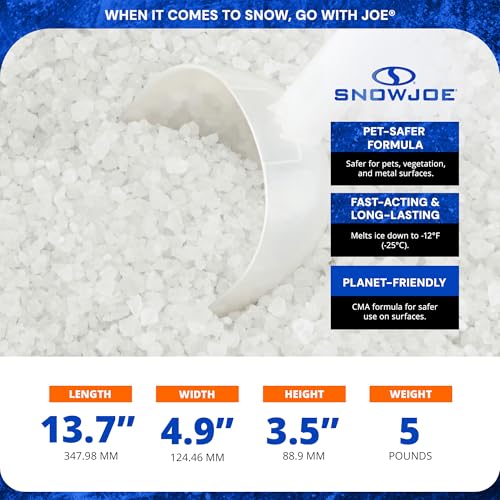SNOW JOE PET FRIENDLY DEICER PREMIUM ICE MELT DRIVEWAY & SIDEWALK 5 LB - Brand New