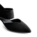 DREAM PAIRS WOMEN'S KITTEN HEELS LOW PUMPS SHOES POINTED DRESS SIZE 7 - BLACK - Like New