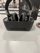 COWIN E7 WIRELESS TV HEADPHONES BLACK WITH CHARGING BASE (B)LOGO - BLACK SILVER - Like New