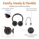 AMAZON BASICS BLUETOOTH ON-EAR HEADPHONES WIRELESS WITH MICROPHONE - BLACK - Like New