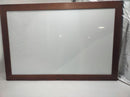 EXCELLO GLOBAL PRODUCTS WOODEN MAGNETIC DRY ERASE WHITEBOARD - TORCHED RUSTIC - Like New