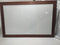 EXCELLO GLOBAL PRODUCTS WOODEN MAGNETIC DRY ERASE WHITEBOARD - TORCHED RUSTIC - Like New