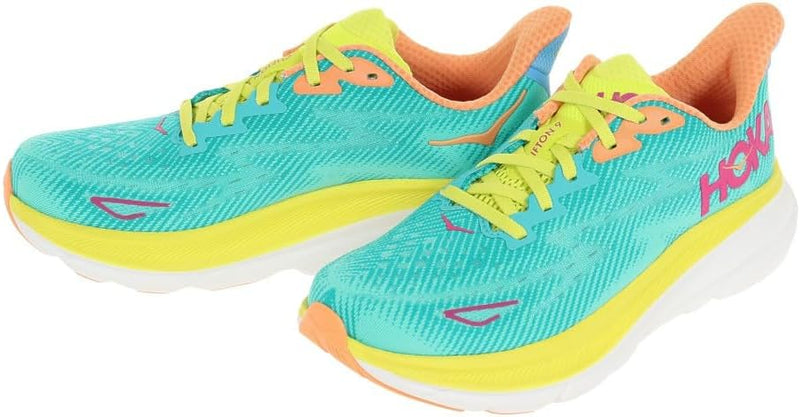 HOKA ONE ONE Mens Clifton 9 Textile - CERAMIC EVENING PRIMROSE - SIZE 7 - Like New