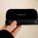COACH HARD LEATHER SUNGLASSES CASE - BLACK - Like New