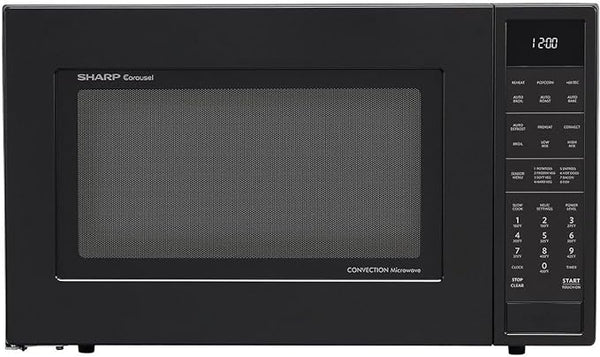 Sharp 1.5 cu. ft. Microwave Oven Convection Cooking 10 Power SMC1585BBA - BLACK Like New