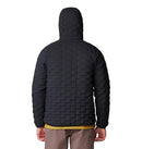OM0384 MOUNTAIN HARDWEAR MEN'S STRETCHDOWN LIGHT ZIP HOODIE BLACK M - Brand New