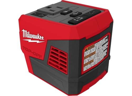 MILWAUKEE 2846-20 M18 18V 175W TOP-OFF LI-ION COMPACT INVERTER RED/BLACK - Like New