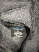 BLUE ICE MEN'S FLEECE-LINED FULL-ZIP HOODIE - SIZE: MEN XL - CHARCOAL - Brand New