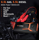 TACKLIFE T8 800A PEAK 18000MAH CAR JUMP STARTER - ORANGE/BLACK - Like New