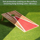 Sorulley Solid Wood Premium Cornhole Set, 3' x 2' Corn Hole Set with 8 Bean Bags - Brand New