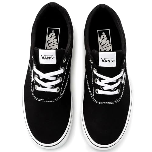 VANS MEN'S DOHENY DECON SUEDE SNEAKER SIZE MEN 9 BLACK/WHITE - Like New