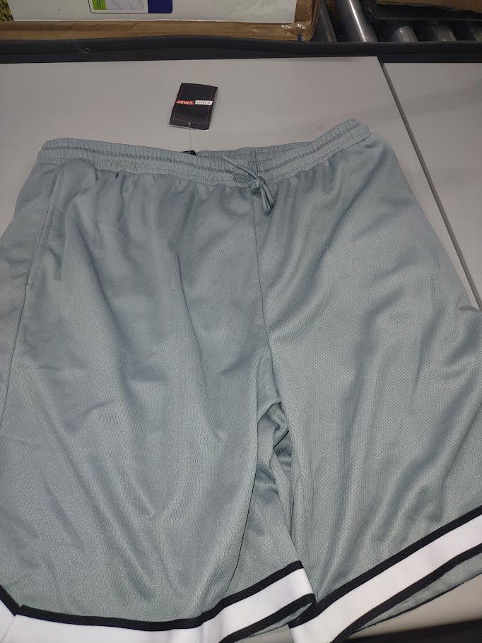 JUMP START RELAXED FIT SHORTS, SIZE MENS XL - SILVER - Brand New