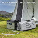 EENOUR QN650 Portable AC Cooling Unit 2350 BTU 240W Low Power B09S3BH1Z3 - Black - Brand New