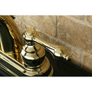 KINGSTON BRASS KB5612AL RESTORATION 4" CENTERSET LAVATORY FAUCET POLISHED BRASS - Like New