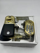 YALE Assure Lock Deadbolt MUL-T-LOCK MTL800 YRD21-ZW-8050840 - POLISH BRASS Like New