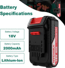 HYCHIKA BATTERY 18V 2000MAH LITHIUM - BLACK/RED - Like New