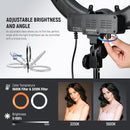 NEEWER Ring Light Kit: 18"/45cm Outer 55W 5600K Dimmable LED Ring Light - Black - Like New