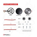 Garcima Andreu Paella Pan Set with Burner, 12 Servings w/wheels - Red - Like New