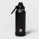 ALL IN MOTION 32OZ VACUUM INSULATED STAINLESS STEEL WATER BOTTLE - BLACK - Like New
