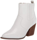 THE DROP WOMEN'S SIA POINTED-TOE WESTERN ANKLE BOOT - SIZE: WOMEN 8.5 - WHITE - Like New