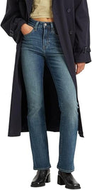 LEVI'S WOMEN'S 725 HIGH RISE BOOTCUT JEANS STRETCH - 24X32 - DARK INDIGO WORN IN - Brand New