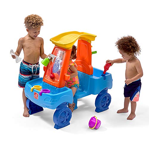 STEP2 CAR WASH SPLASH CENTER, KIDS WATER TABLE & PRETEND PLAY CAR - MULTICOLOR - Like New