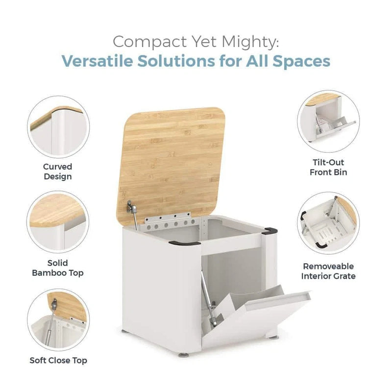 EVEREST 22 GAUGE METAL FREESTANDING CABINET COMPACT - CLOUD WHITE - Like New