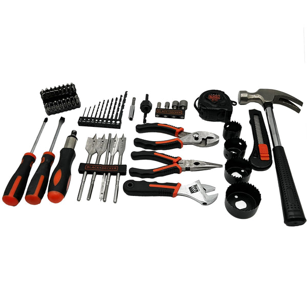 BLACK DECKER B&D 66 PIECE HOUSEHOLD HAND TOOLS, REPAIR PROJECTS - Scratch & Dent