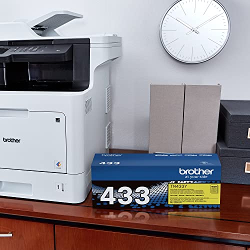 BROTHER GENUINE HIGH YIELD TONER CARTRIDGE TN433Y REPLACEMENT CARTRIDGE - YELLOW - Brand New