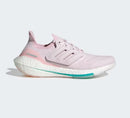 ADIDAS WOMEN'S ULTRABOOST 22 - SIZE 7 - ALMOST PINK / ALMOST PINK / ORANGE RUSH Like New