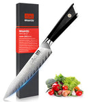 SHAN ZU DAMASKUS CHEF KNIFE 6" 67-LAYER JAPANESE STEEL 10CR15COMOV - G10 HANDLE - Like New