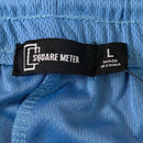 SQUARE METER MEN'S BASIC SOLID BREATHABLE ATHLETIC SHORTS - SIZE: M - C. BLUE - Brand New