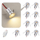 HHTUN 902 120°LED MINI SPOTLIGHT 1W 80RA 75LM 6000K HT902M-6000K - SILVER - Like New