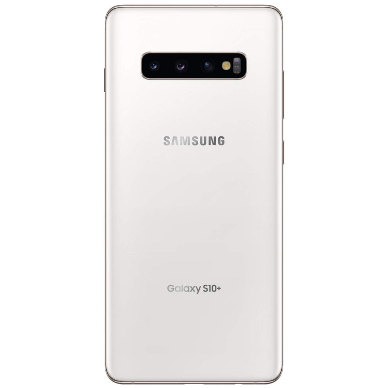 For Parts: Samsung Galaxy S10+ Plus Unlocked 128GB White -PHYSICAL DAMAGE-BATTERY DEFECTIVE