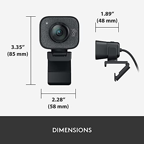 LOGITECH FOR CREATORS STREAMCAM PREMIUM WEBCAM FOR CREATORS, VU0054 – GRAPHITE - Like New