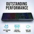 KLIM CHROMA WIRELESS KEYBOARD – GAMING RECHARGEABLE KEYBOARD DURABLE - BLACK - Like New