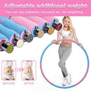 NNC Weighted Hula Hoop 6 Sections Detachable Design Exercise Hula Hoop - Pink - Brand New