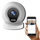 MobiCam Multi-Purpose Monitoring System, WiFi Video Baby Monitor - White - Like New