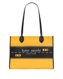 KI431700 KATE SPADE NEW YORK MANHATTAN LARGE MARKET TOTE - YELLOW MULTI - Brand New