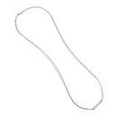ALLSAINTS JEWELRY WOMEN'S APRIL WRAP STRAND NECKLACE - SILVER TWO - SIZE LARGE - Brand New