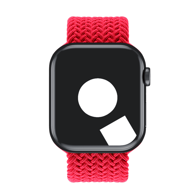 APPLE WATCH BRAIDED SOLO LOOP BAND 40MM, SIZE 1 - RED - Like New