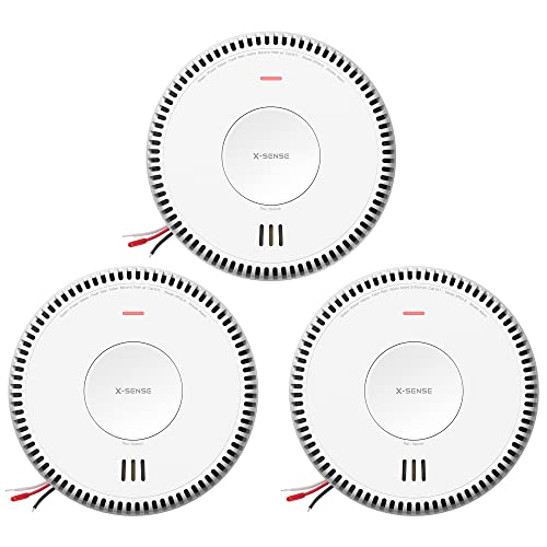 X-Sense Hardwired Smoke Detectors 3-Pack XP04-S Like New