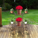 SORBUS GARDEN CART STAND FLOWER POT PLANT HOLDER 6 TIERS PARISIAN BRONZE - Like New