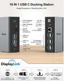 IVIIN 4K@60Hz Quadruple 19-in-1 Laptop USB-C Docking Station - Scratch & Dent